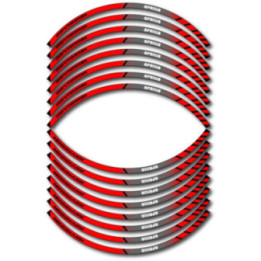 Aprilia Rsv 1000r Style 7 Black And Red Wheel Stripes Stickers Decals - DecalsHouse