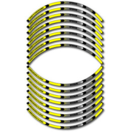 Aprilia Rsv 1000r Yellow And Black Wheel Stripes Stickers Decals - DecalsHouse