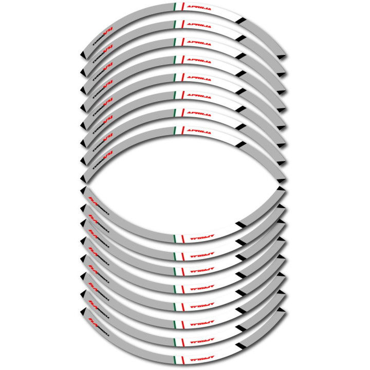 Aprilia Tuno Style 2 Wheel Stripes Stickers Decals - DecalsHouse