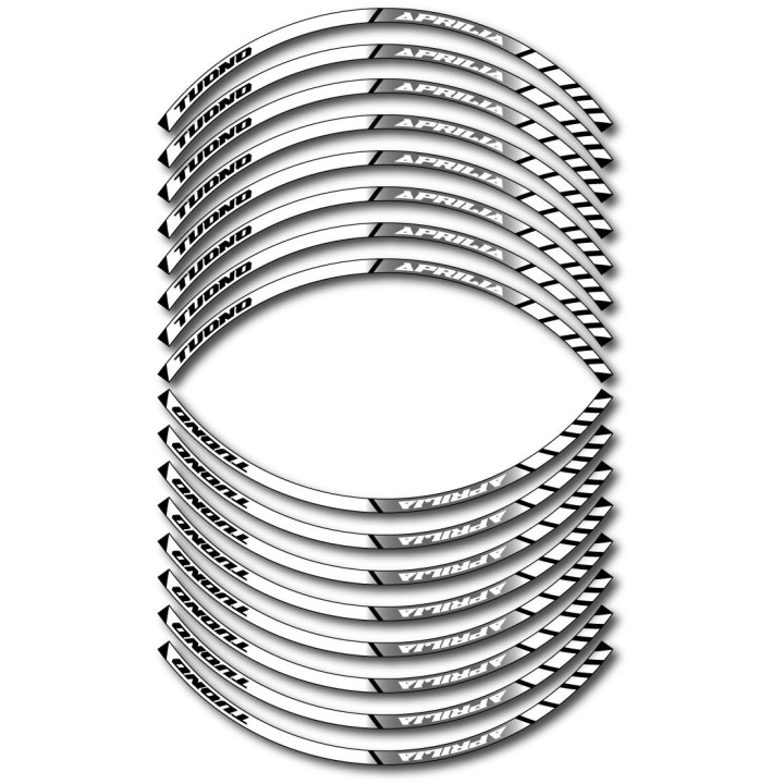 Aprilia Tuono Style 5 Wheel Stripes Stickers Decals - DecalsHouse