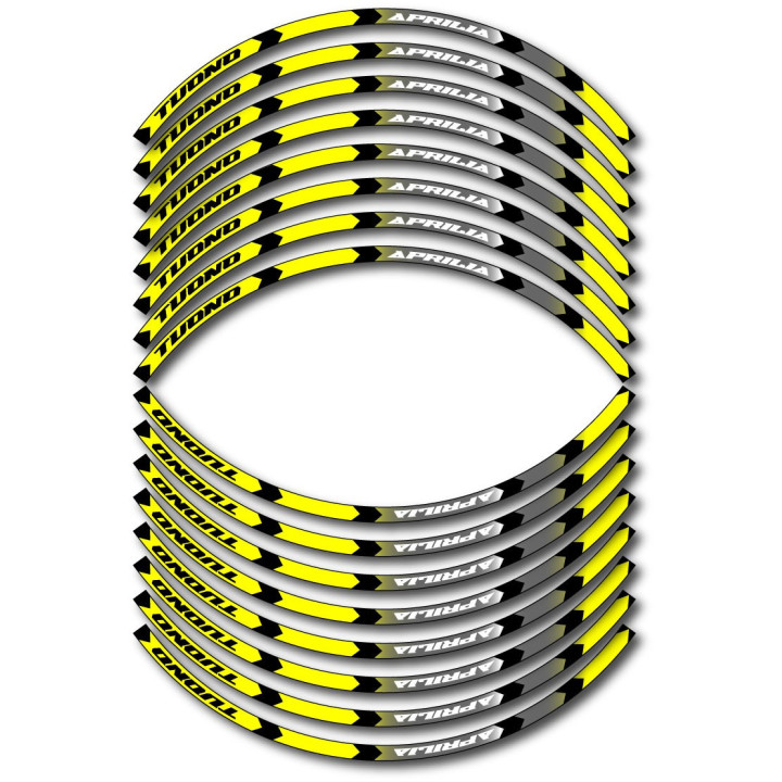Aprilia Tuono Style 8 Wheel Stripes Stickers Decals - DecalsHouse