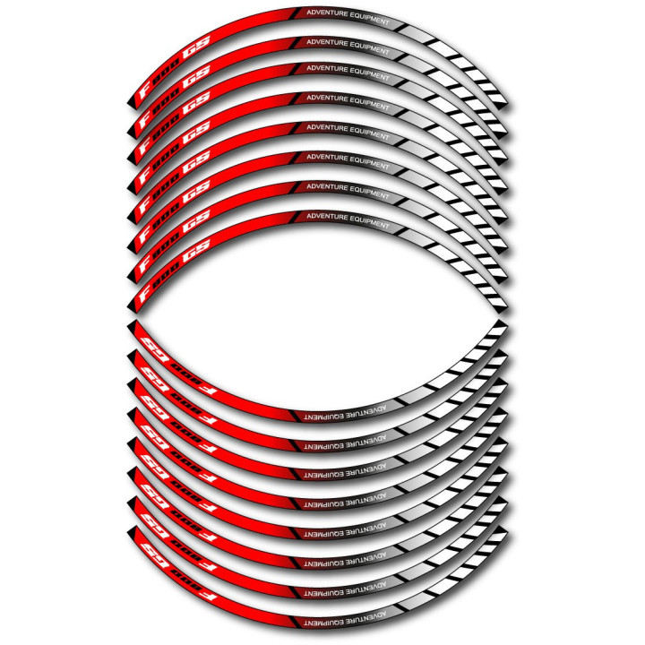 Bmw F 800 Gs Style 2 Wheel Stripes Stickers Decals - DecalsHouse