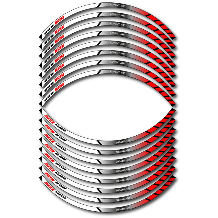 Bmw F 800 Gs Style 3 Wheel Stripes Stickers Decals - DecalsHouse
