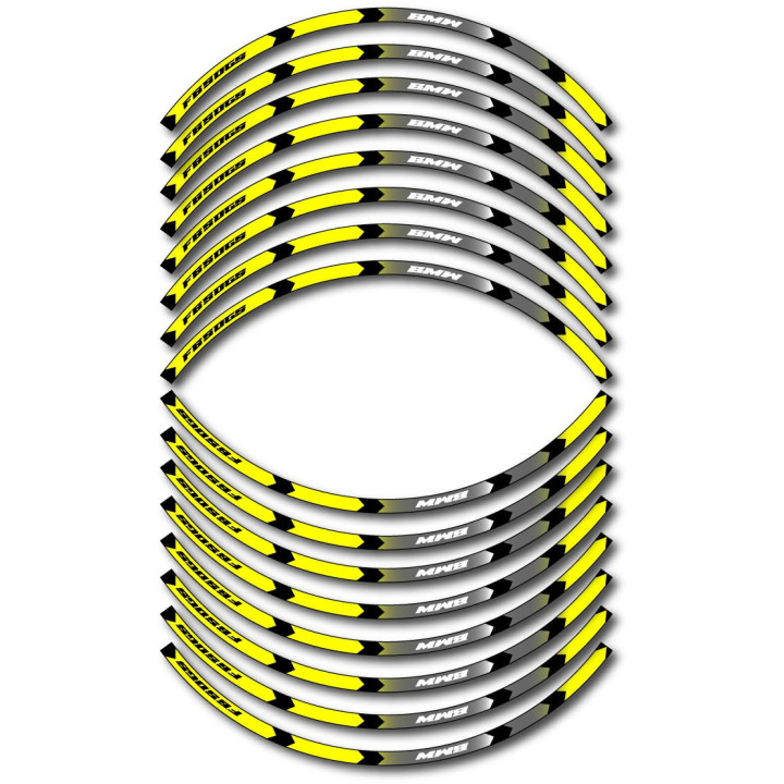 Bmw F650 Gs Style 7 Wheel Stripes Stickers Decals - DecalsHouse