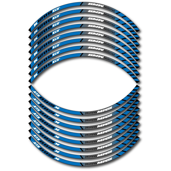 Bmw K1200 Gt Style 5 Wheel Stripes Stickers Decals - DecalsHouse