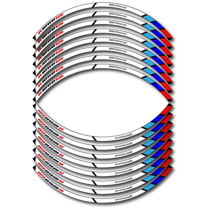 Bmw R1200gs Wheel Stripes Stickers Decals - DecalsHouse