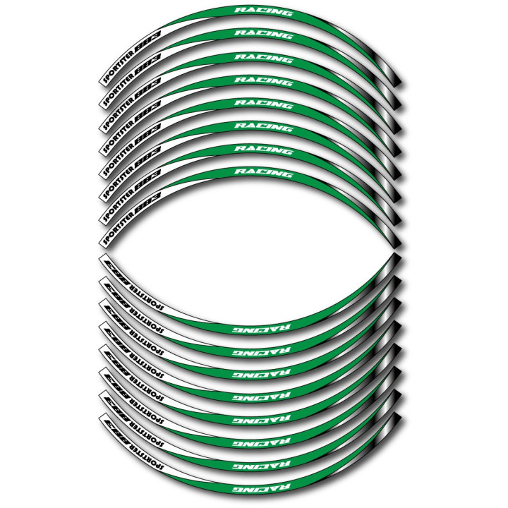Harley Davidson Sportster 883 Style 13 Wheel Stripes Stickers Decals - DecalsHouse