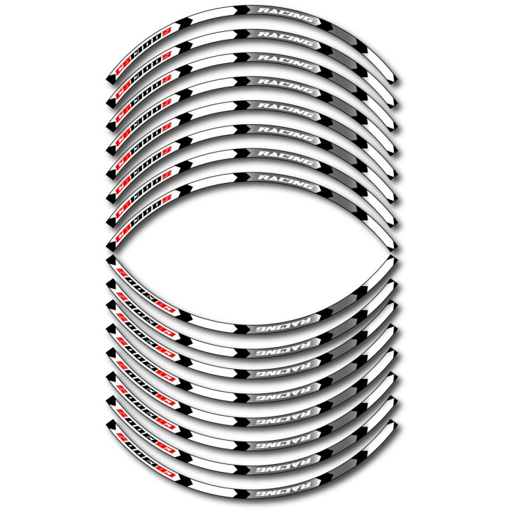 Honda Cb 1300s Style 6 Wheel Stripes Stickers Decals - DecalsHouse