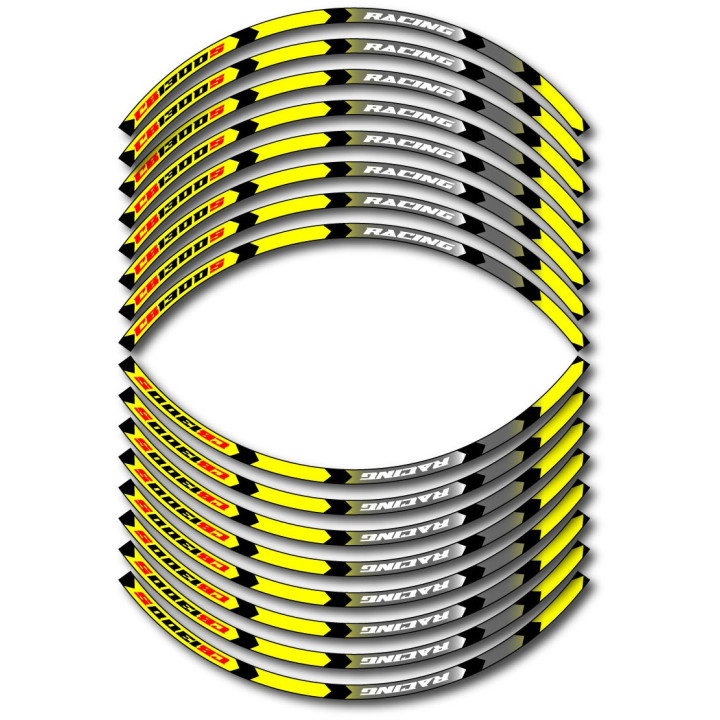 Honda Cb 1300s Style 8 Wheel Stripes Stickers Decals - DecalsHouse