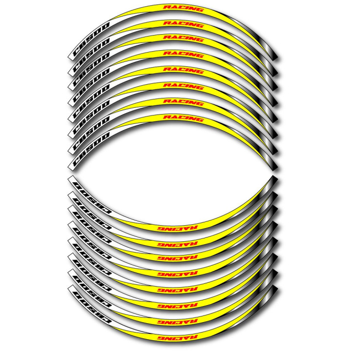 Honda Cb 500 Style 13 Wheel Stripes Stickers Decals - DecalsHouse