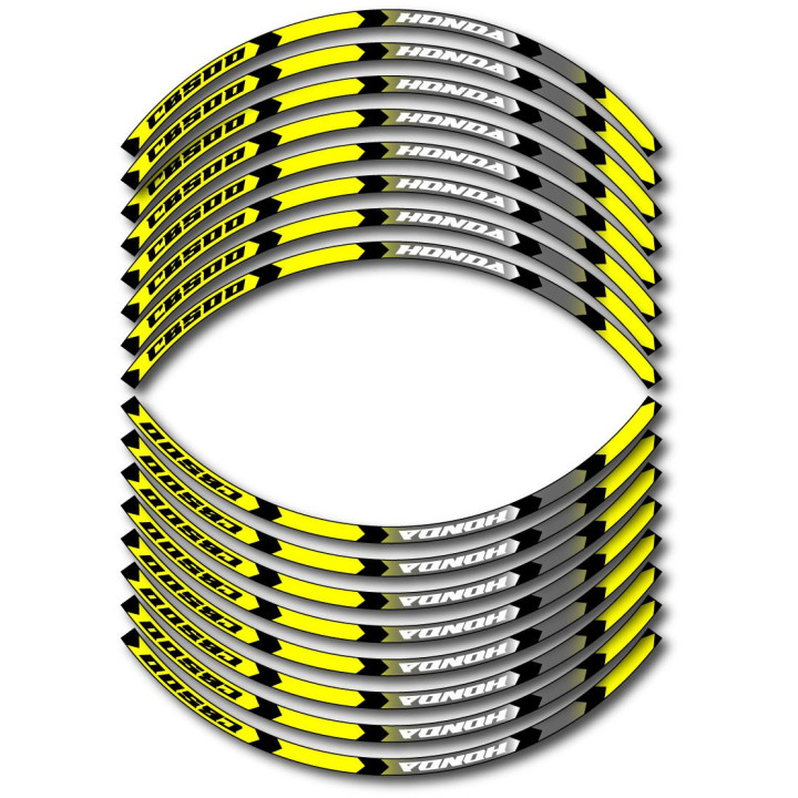 Honda Cb 500 Style 3 Wheel Stripes Stickers Decals - DecalsHouse