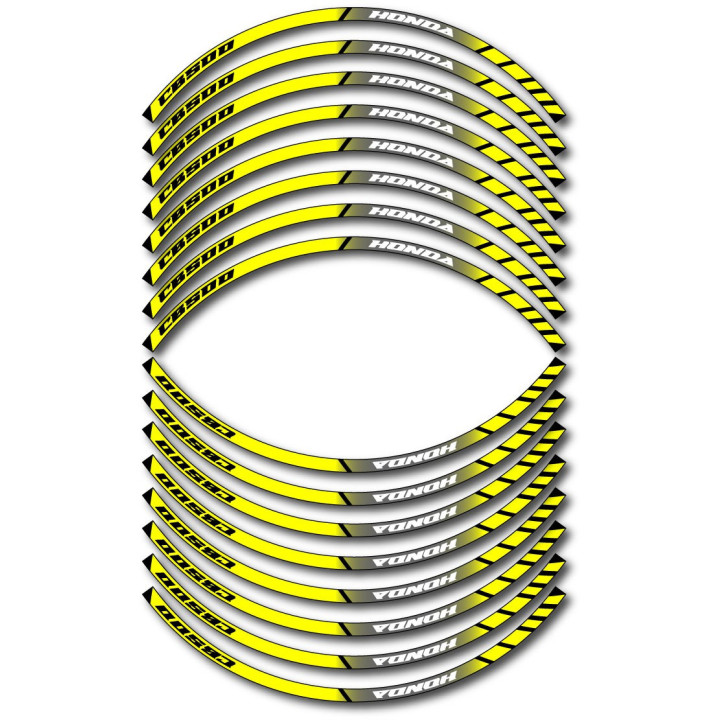 Honda Cb 500 Style 8 Wheel Stripes Stickers Decals - DecalsHouse