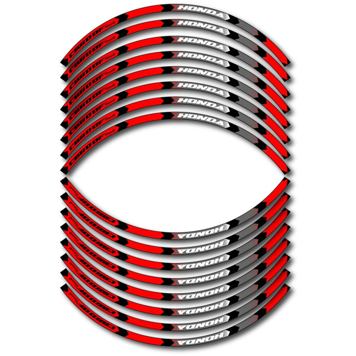 Honda Cb600f Hornet Style 11 Wheel Stripes Stickers Decals - DecalsHouse