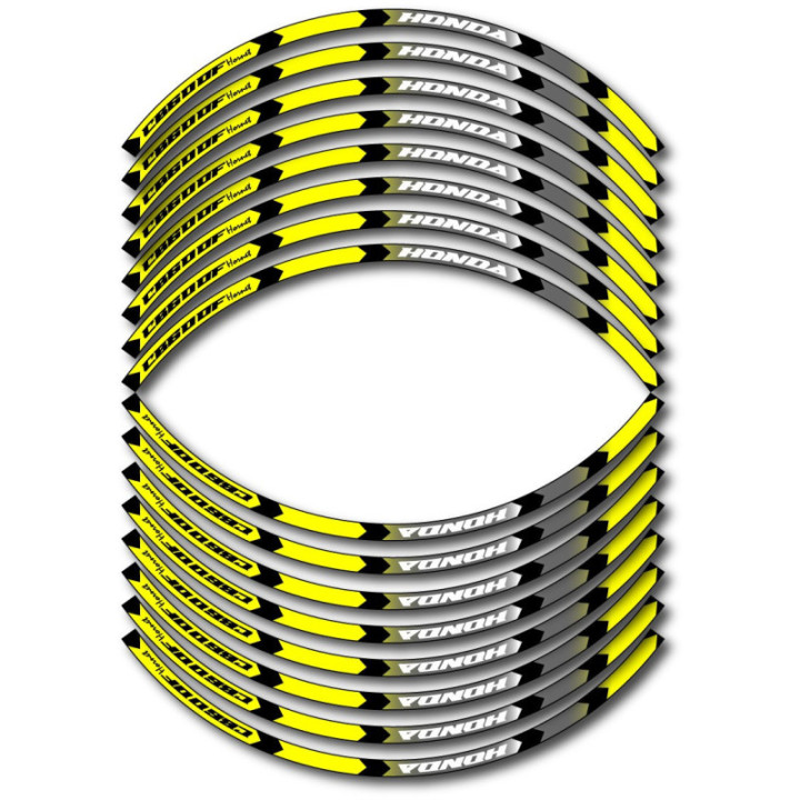 Honda Cb600f Hornet Style 12 Wheel Stripes Stickers Decals - DecalsHouse