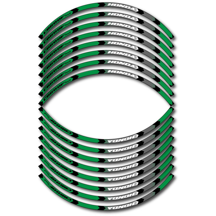 Honda Cb600f Hornet Style 13 Wheel Stripes Stickers Decals - DecalsHouse