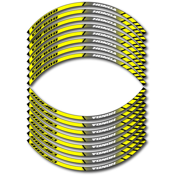 Honda Cbf 600 Style 12 Wheel Stripes Stickers Decals - DecalsHouse