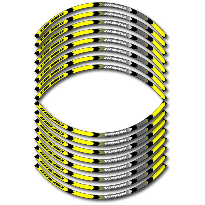 Honda Cbf 600 Style 7 Wheel Stripes Stickers Decals - DecalsHouse