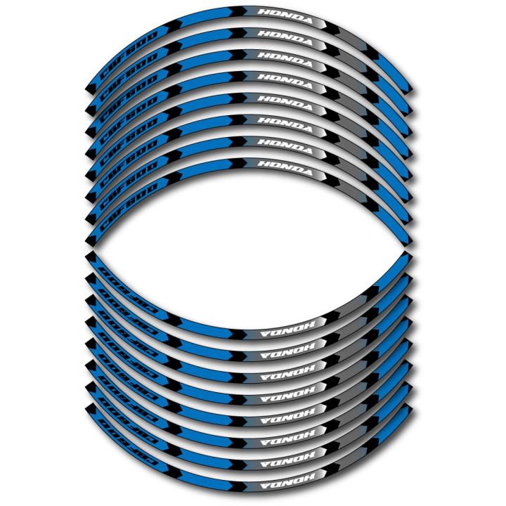 Honda Cbf 600 Style 9 Wheel Stripes Stickers Decals - DecalsHouse