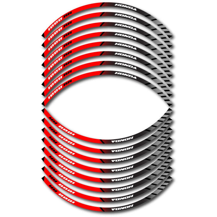 Honda Cbr 1000 Rr Style 2 Wheel Stripes Stickers Decals - DecalsHouse