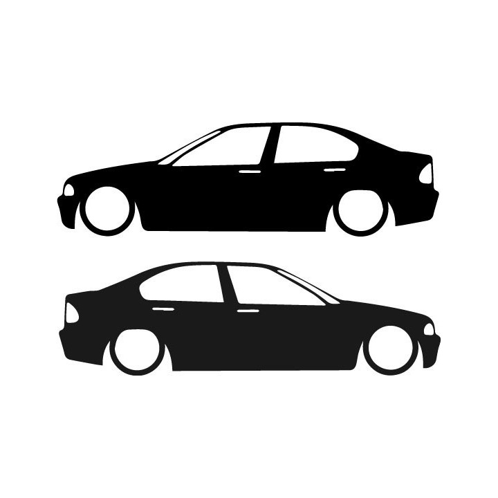 Buy Bmw E46 Sedan Low Sticker Online