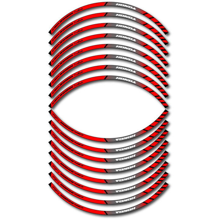 Honda Cbr 900rr Fireblade Style 7 Wheel Stripes Stickers Decals - DecalsHouse