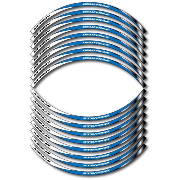Honda Nt700v Deauville Style 4 Wheel Stripes Stickers Decals - DecalsHouse