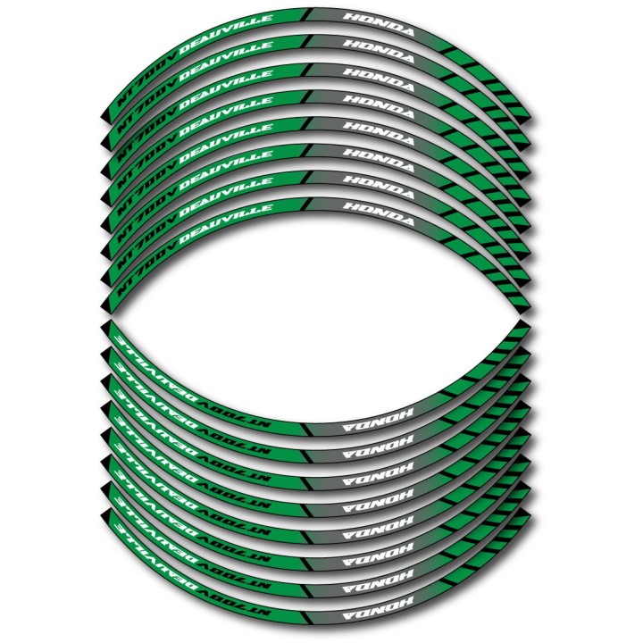 Honda Nt700v Deauville Style 6 Wheel Stripes Stickers Decals - DecalsHouse
