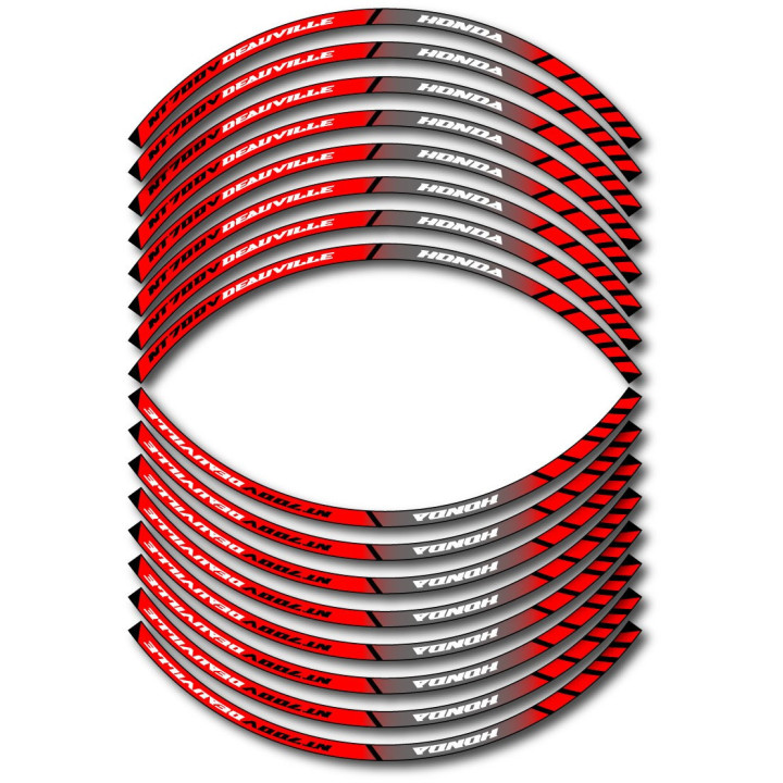 Honda Nt700v Deauville Style 8 Wheel Stripes Stickers Decals - DecalsHouse