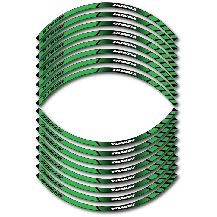 Honda St 1100 Style 4 Wheel Stripes Stickers Decals - DecalsHouse