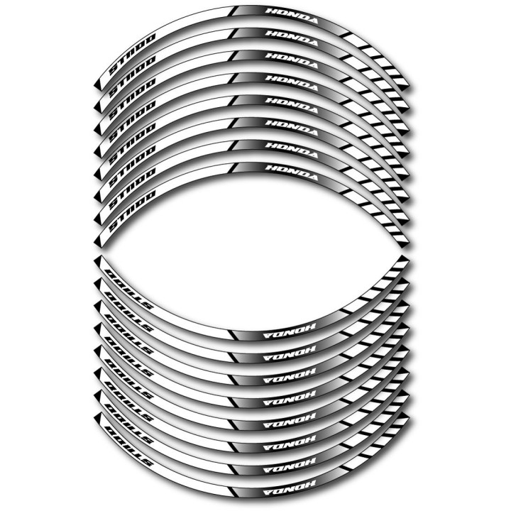 Honda St 1100 Style 5 Wheel Stripes Stickers Decals - DecalsHouse