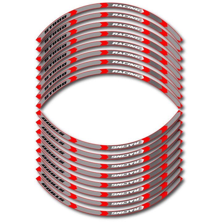 Honda St 1100 Style 8 Wheel Stripes Stickers Decals - DecalsHouse