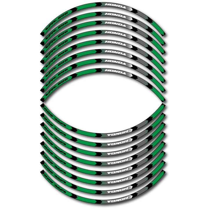 Honda Vfr 800 Style 4 Wheel Stripes Stickers Decals - DecalsHouse