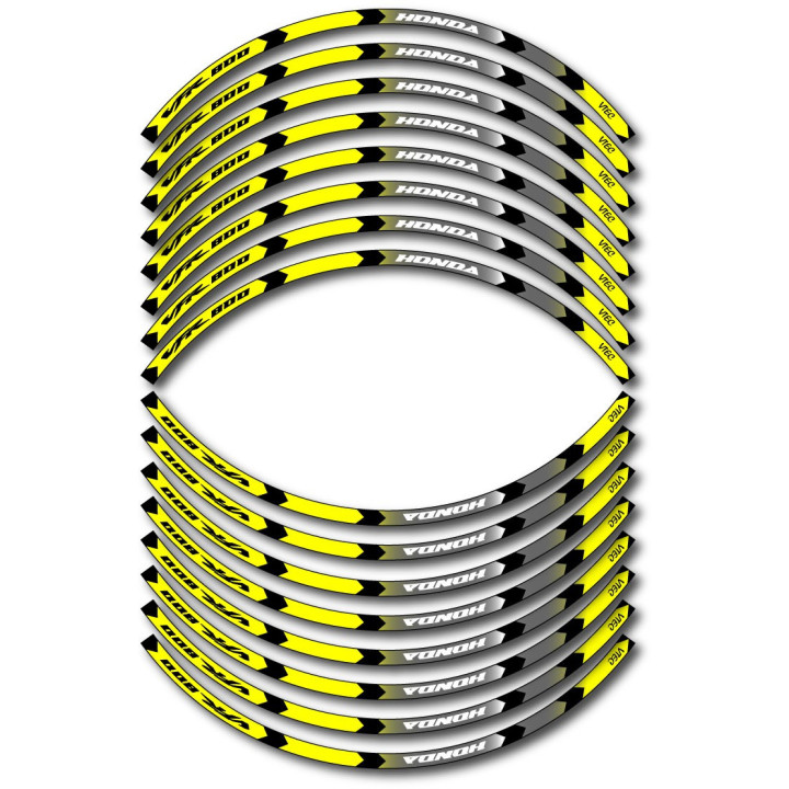 Honda Vfr 800 Vtec Style 3 Wheel Stripes Stickers Decals - DecalsHouse