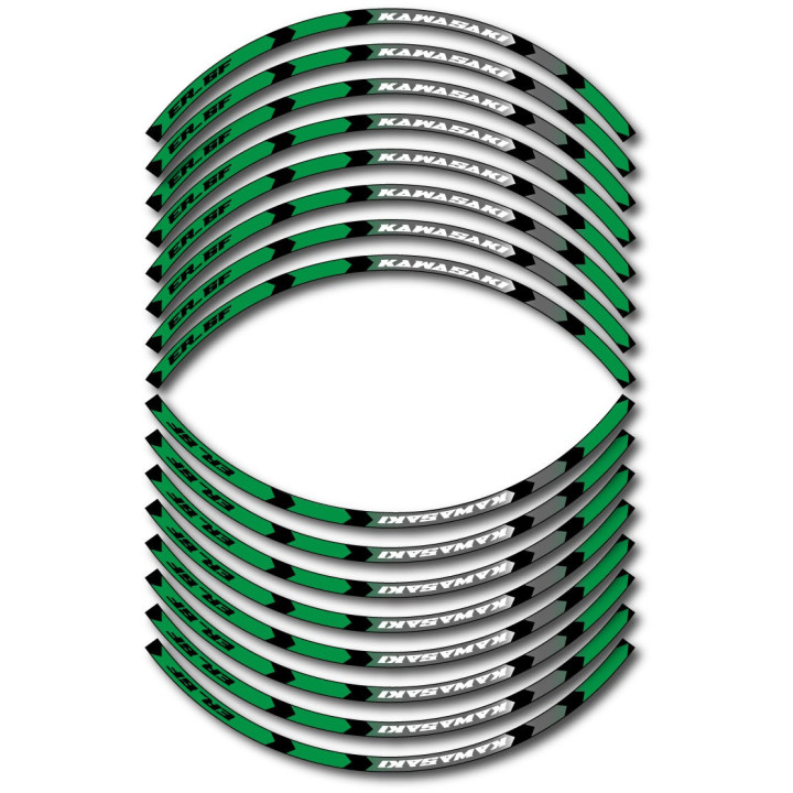 Kawasaki Er 6f Style 7 Wheel Stripes Stickers Decals - DecalsHouse
