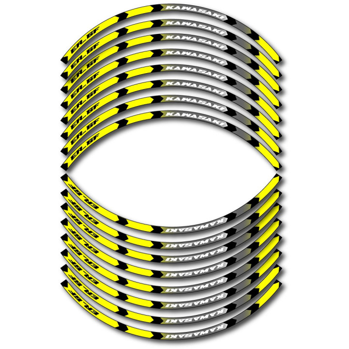 Kawasaki Er 6f Style 8 Wheel Stripes Stickers Decals - DecalsHouse