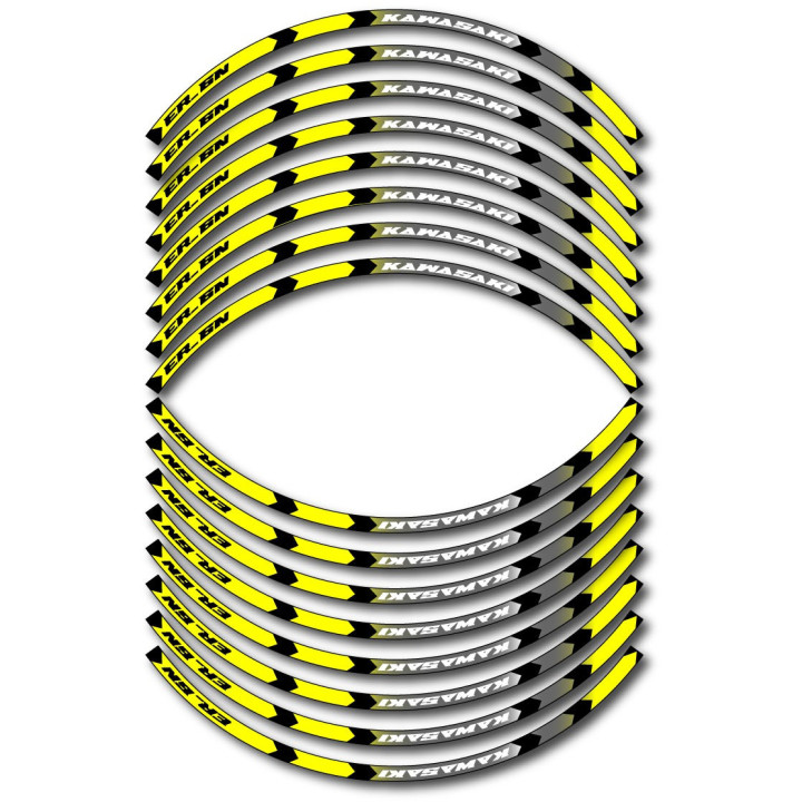 Kawasaki Er 6n Style 7 Wheel Stripes Stickers Decals - DecalsHouse