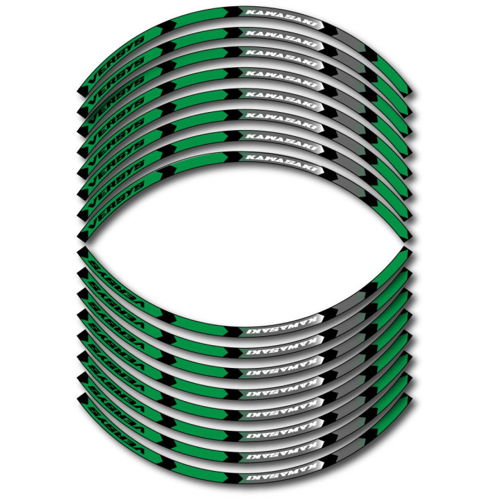 Kawasaki Versys Style 13 Wheel Stripes Stickers Decals - DecalsHouse