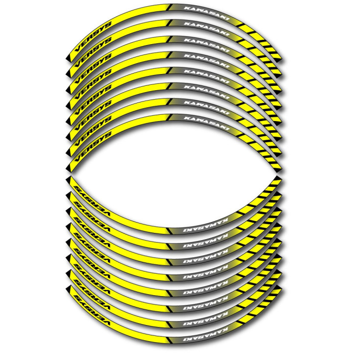 Kawasaki Versys Style 7 Wheel Stripes Stickers Decals - DecalsHouse