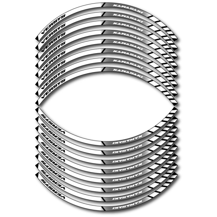 Kawasaki Versys Style 9 Wheel Stripes Stickers Decals - DecalsHouse