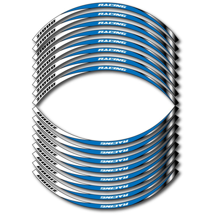 Kawasaki Z 1000 Style 4 Wheel Stripes Stickers Decals - DecalsHouse