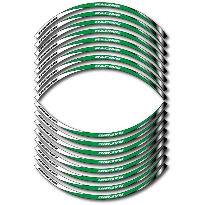 Kawasaki Zrx 1200 Style 12 Wheel Stripes Stickers Decals - DecalsHouse