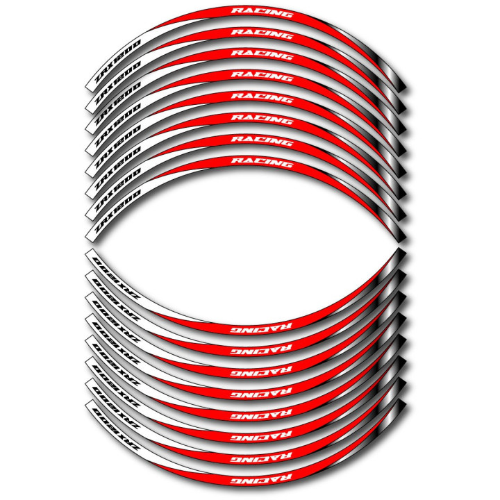 Kawasaki Zrx 1200 Style 14 Wheel Stripes Stickers Decals - DecalsHouse