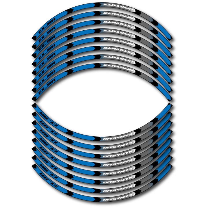 Kawasaki Zx 9r Style 5 Wheel Stripes Stickers Decals - DecalsHouse