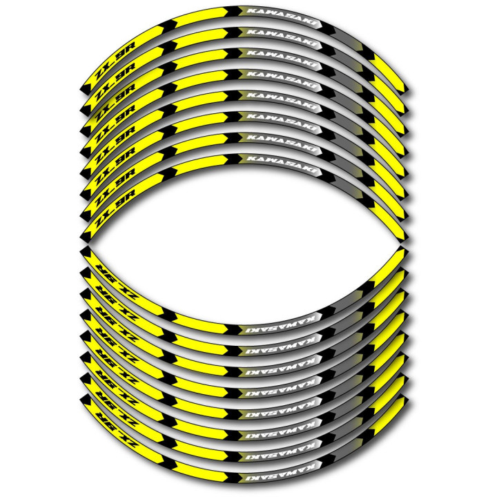 Kawasaki Zx 9r Style 7 Wheel Stripes Stickers Decals - DecalsHouse