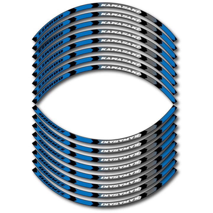 Kawasaki Zzr 1100 Style 9 Wheel Stripes Stickers Decals - DecalsHouse