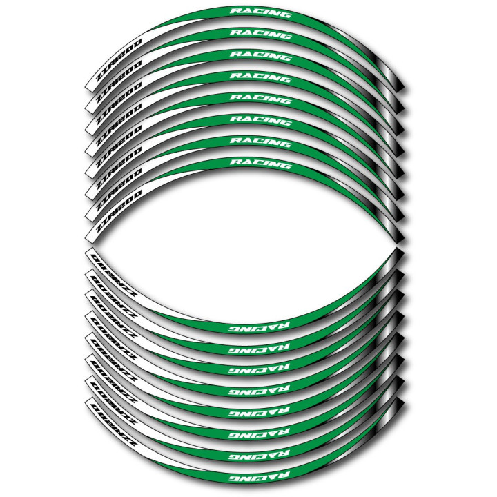 Kawasaki Zzr 1200 Style 12 Wheel Stripes Stickers Decals - DecalsHouse