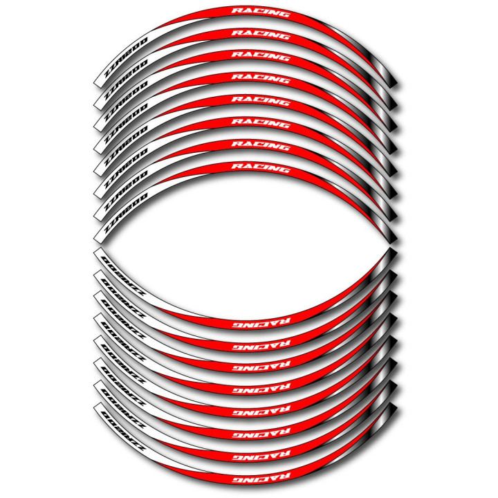 Kawasaki Zzr 1200 Style 14 Wheel Stripes Stickers Decals - DecalsHouse