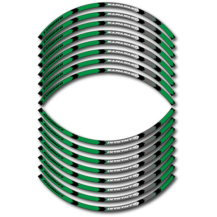 Kawasaki Zzr 1200 Style 2 Wheel Stripes Stickers Decals - DecalsHouse
