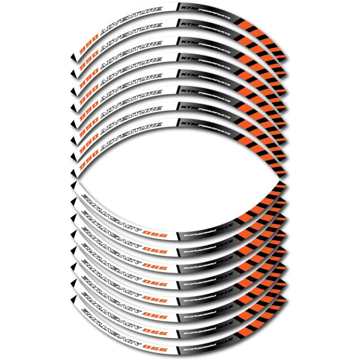 Ktm 990 Adventure Wheel Stripes Stickers Decals - DecalsHouse