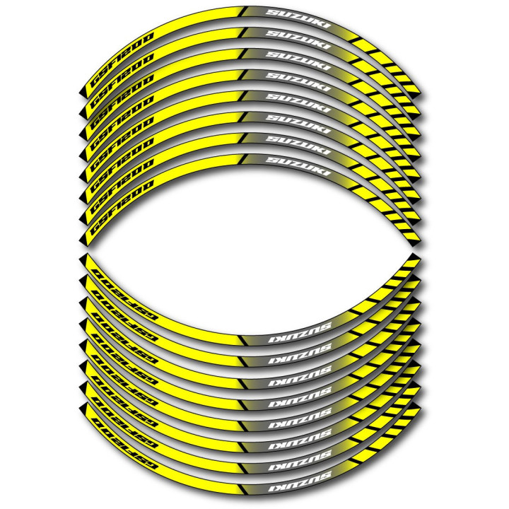Suzuki Gsf 1200 Style 12 Wheel Stripes Stickers Decals - DecalsHouse